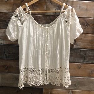 American Rag cold shoulder top.